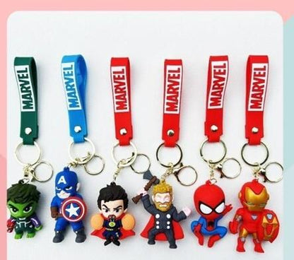 Avengers 6 Design Set 3D Keychai Any One